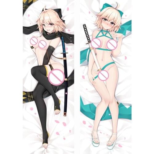 Anime Cartoon Fate/KOHA-ACE Okita Souj Sexy Body Hugging Pillows Cases Cover Pillowcase Poszewki Dakimakura Cosplay Pillow 19071