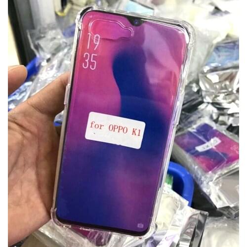 Air Cushion Case for OPPO K1 Ultra Clear Transparent Soft TPU Back Cover