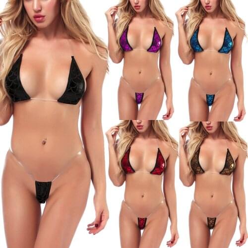 Cooeverly Transparent Swimwear