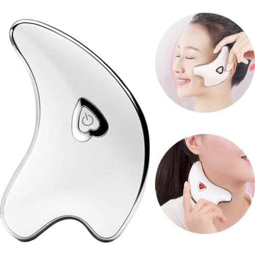 Electirc Facial Skin Guasha Massage Machine Face Wrinkle Removal Device Body Slimming MassagerMassage Scraping Tool