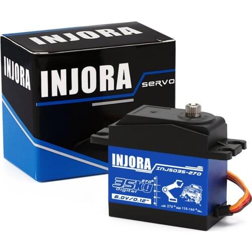 Remote Control Car INJS025 25KG 35KG Metal Gear High Torque Digital Servo for Remote Control Car SCX10 TRX4 Robot Parts