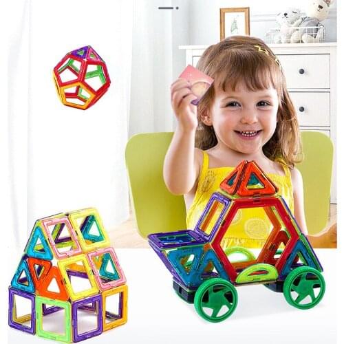 Big size Magnetic Building Blocks Magnetic Designer Construction Set Model Building Magnets Blocks kid Educational Toys Gift