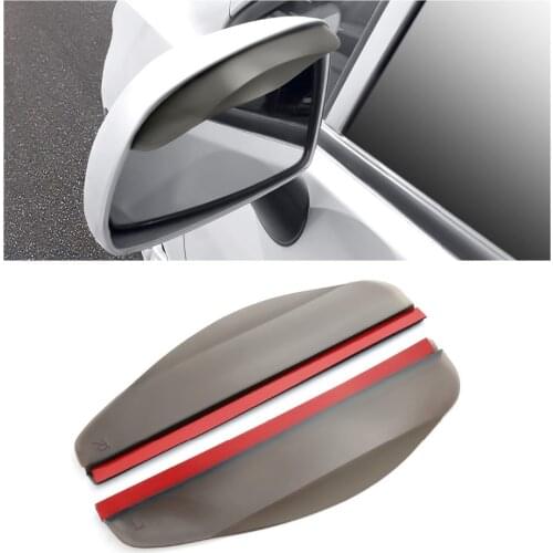 2Pcs Car Rear View Side Mirror Rain Board Sun Visor Shade Shield Flexible Protector Car Rearview Mirror Sun Visor Car Styling