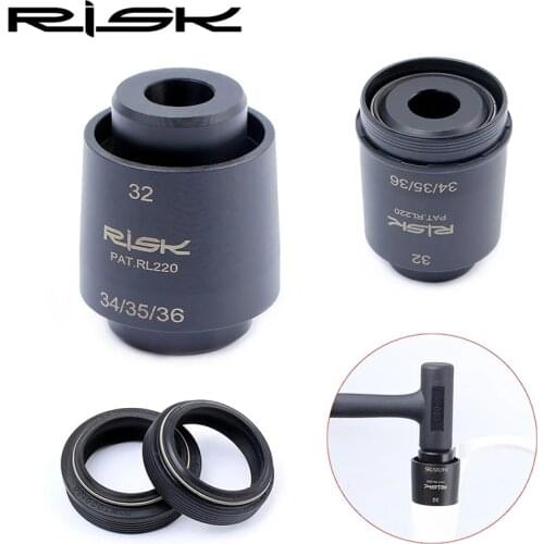 RISK Bike Front Fork Dust Oil Seal Tool Bicycle Shock Seal Ring Installation Driver For Diameter 32 34 35 36mm