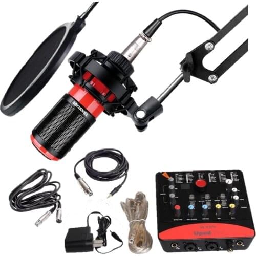 100% Original Takstar PC-K320 recording microphone with ICON upod pro sound card and audio cables