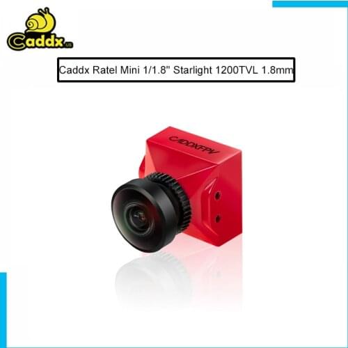 Caddx Ratel Mini 1.8mm 1/1.8'' Starlight HDR Sensor Super WDR 1200TVL Mini Size FPV Camera for RC FPV Racing Drone Toothpick