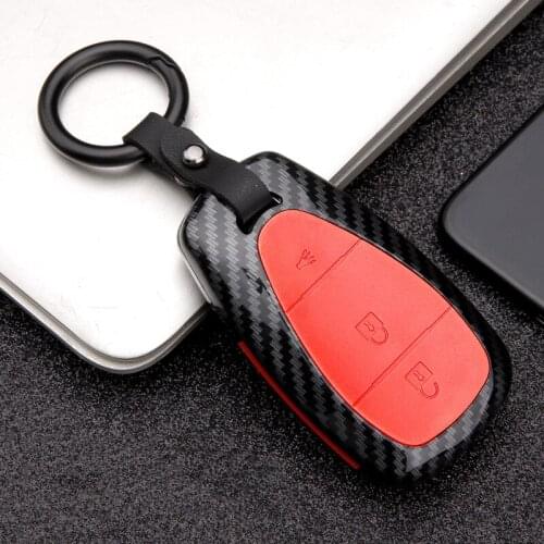 Fashion ABS PC Carbon Fiber Silica Gel Car Key Cover case Protect For Chevrolet Key Remote Cover Chevy Camaro Cruze Malibu 2017
