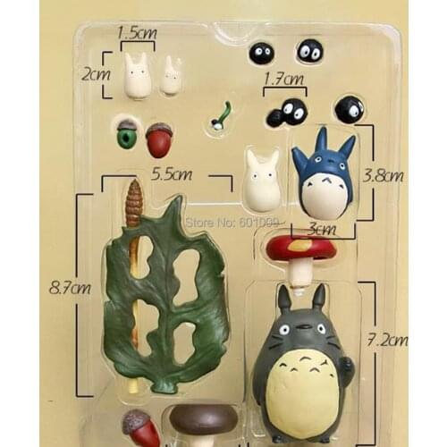 17PCS My Neighbor Totoro 2-6CM Pvc Action Figure Collectible Model Doll Toy Retail