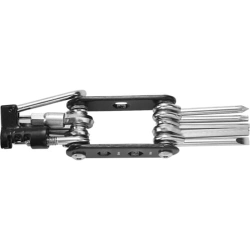 SAHOO MIX in 1 Cycling Bicycle Tools Bike Repair Kit Set with Pouch Pump Black Bicycle Accessories Mountain Screwdriver Tool