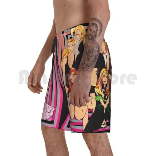 Album Covers Beach Shorts Men Beach Pants Swim Trunks Pop Pop Music Pop Art 90s 90s Pop Pop Star Pop Stars Blackout