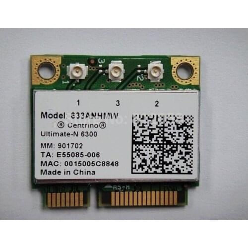 Wholesale New For Intel Centrino Ultimate-N 6300 633ANHMW 6300AGN half Mini PCI-E Wireless card 450Mbps