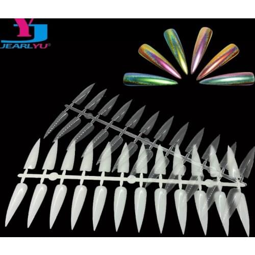 10pcs Nail Polish UV Gel Color Salon Nagel Display Natural Clear Palette Fake Nail Art Style Tip Beauty Chart Full Nail Manicure