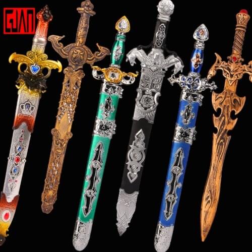 Plastic Sword Wu'qi'mo'xing Plastic Weapons Sword Shangfang Sword Stage Performance Prop Weapon Boy Sword King Sword