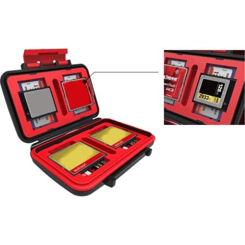 Portable Waterproof Shockproof XQD CF SD TF SIM Cards Storage Case Holder Organizer for Photography Travel Daily Use