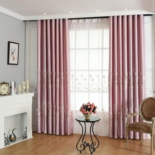 Modern Simple Jacquard Shading Curtains for Living Dining Room Bedroom