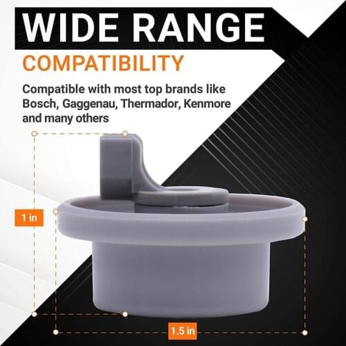 Ultra Durable 165314 Dishwasher Lower Rack Wheel Replacement Part Exact Fit for & Kenmore Dishwashers - PACK OF 8