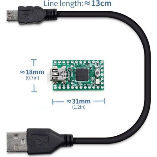 Teensy 2.0 USB AVR ATMEGA32U4 Expansion Board with Data Cable for Arduino
