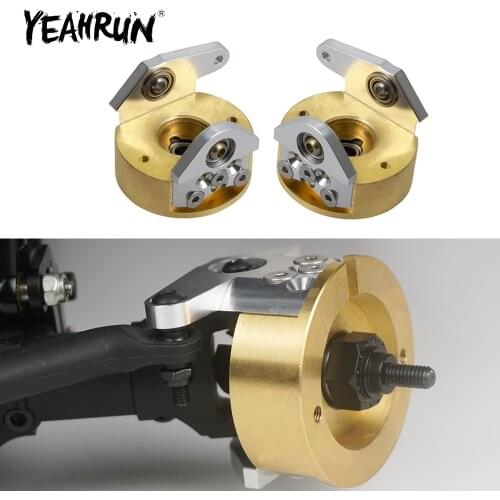 1Pair Heavy Brass Outer Portal Drive Counterweight Balance for Axial Wraith 90018 RC Crawler Car Racing Upgrade Parts