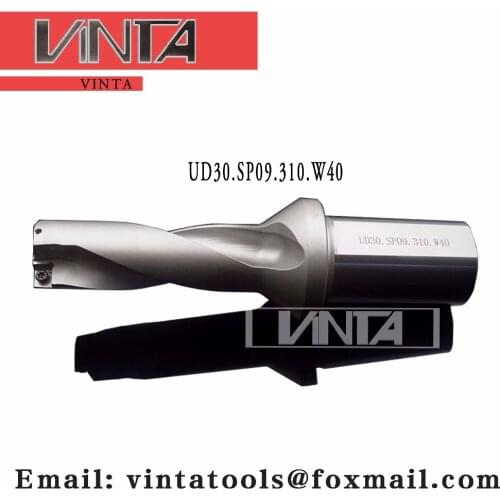 UD30.SP09.310.W40 Indexable Drilling Tools matched carbide Inserts SPGT090408 Or SPMG090408
