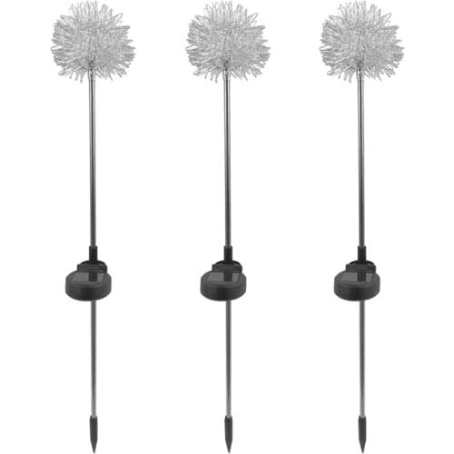2pcs Outdoor Dandelion Solar Lamp Decorative Lights Solar Stake Lights Yard Decoration