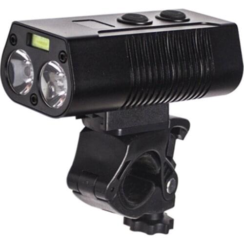 QB201 Cycling Bike Light Bicycle LED Lights Front Headlight with Bracket USB Rechargeable Flasher Flashlight Light