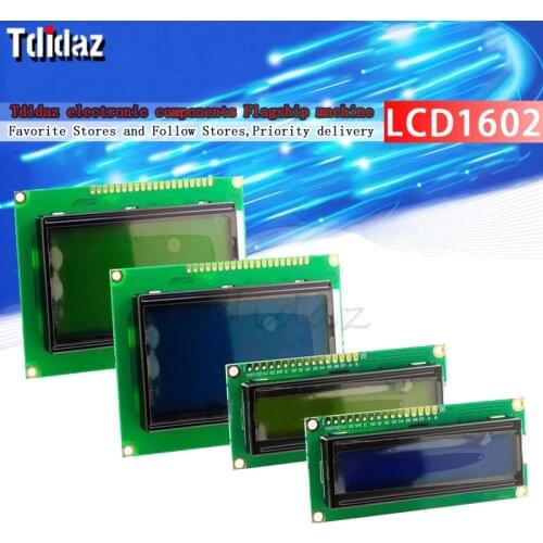 LCD1602 LCD 1602 2004 12864 module blue screen/yellow green screen LCD display module 5V LCD with backlight IIC/I2C