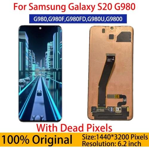 Original S20 Ultra G988B G988F LCD For Samsung Galaxy S20 Plus G985 G985F LCD S20 G980 G980F Display Touch Screen