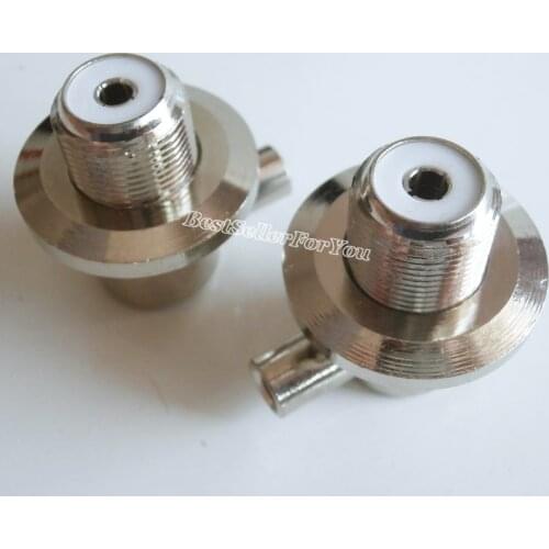 1Pcs UHF SO239 female right angle RA for radio solder RG58 RG142 LMR195 RF Connector