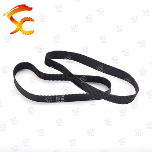 10pcs S2M 354 belt closed loop rubber S2M-354-6/10/12/14mm timing belt Teeth177 Length 354mm width 6/10/12/14mm for 3D printer