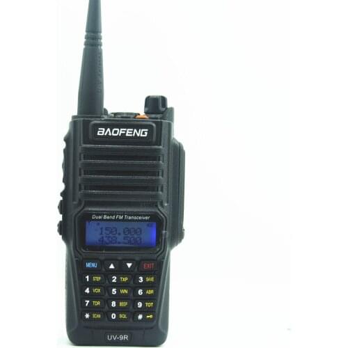 2PCS/LOT Waterproof IP67 BaoFeng UV-9R 8W Power UV 136-174/400-520MHz Dual Band Ham Radio BFUV 9R Baofeng Long 10KM Talking Rang