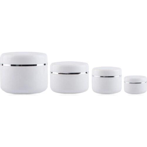 20Pcs 20g 30g 50g 100g 250g Empty Cosmetic Refillable Bottles Plastic Face Cream Case Makeup Face Cream Jar Pot Container Bottle