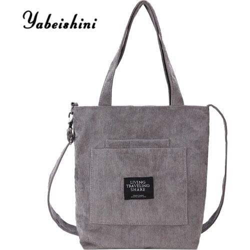 2019 Fashion Durable Women Student Cotton Linen Single Shoulder Bag Shopping Tote Check Plaid Female Flax Canvas Shopping Bags