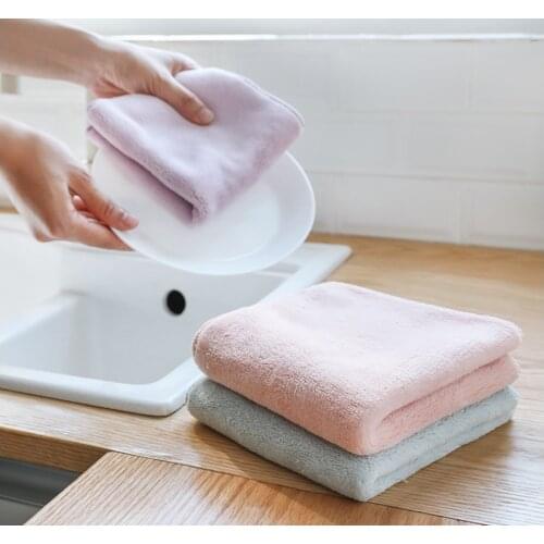3pcs/lot Home microfiber towels for kitchen Absorbent thicker cloth for cleaning Micro fiber wipe table kitchen towel