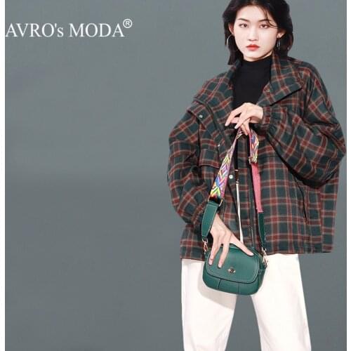 AVROs MODA Fashion Casual Shoulder Bags For Women 2020 Ladies Handbags Female Retro Pu Leather Crossbody Small Flap Zipper Bag