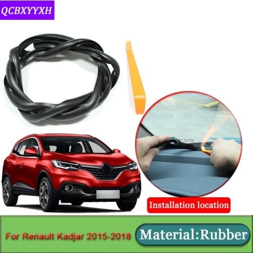 Car-styling For Renault Kadjar 2015-2018 Anti-Noise Soundproof Dustproof Car Dashboard Windshield Sealing Strips Car Accessories
