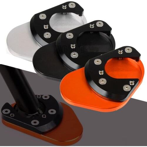 Motorcycle CNC Side Stand Enlarger Plate Kickstand Enlarge Foot Shelf FOR RC 125 200 390 950 Enduro SM SMC 990 1190 Adventure
