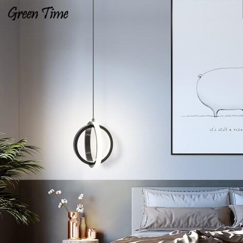 Black&White Modern Led Chandelier For Living room Bedroom Study room Bedside Light Indoor Chandelier Lighting Lamp 110V 220V