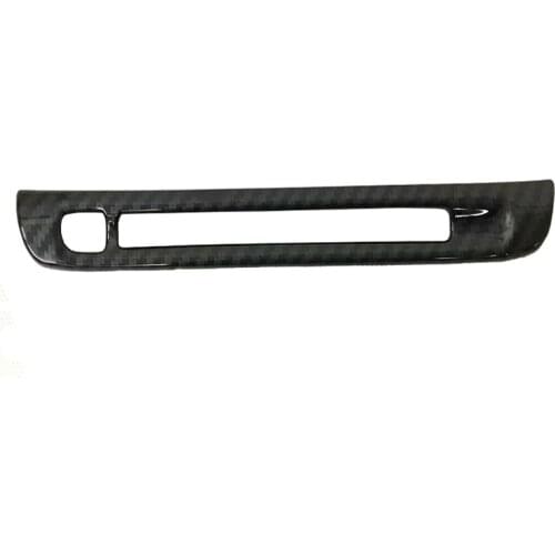 For Mazda CX-5 CX5 2017 2018 LHD ABS Chrome Carbon Fiber Car Middle CD Center Control Interior Accessories Stripe 1piece