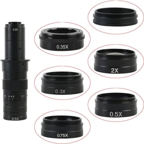 0.3X 0.35X 0.5X 0.75X 1X 2.0X Barlow Auxiliary Objective Glass Lens M42 For 10A C-MOUNT Lens HDMI VGA USB Microscope Camera