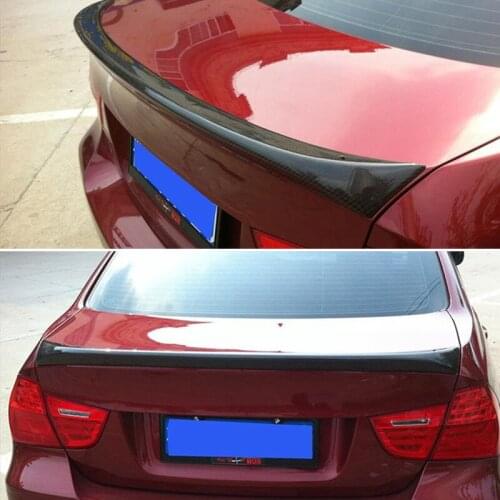 Use For BMW 3 Series E90 Spoiler 2005--2012 Year Sedan 4-door Real Carbon Fiber Rear Wing AC Style Sport Accessories Body Kit