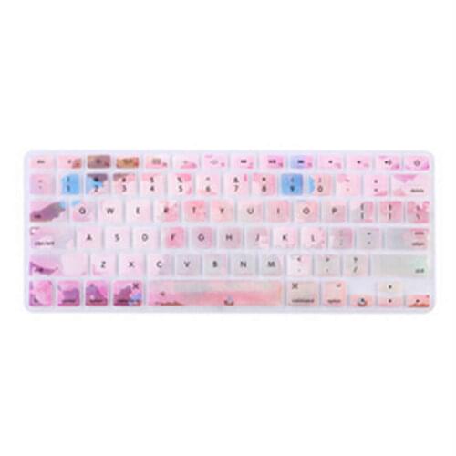 Marble Silicone Rainbow Keyboard Cover Keypad Skin Protector F Apple Mac Macbook Pro 13 15 17 Air 13 Retina 13 US layout