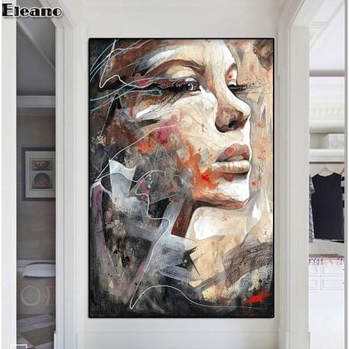 Wall Graffiti Art Poster Woman Canvas Print Abstract Art Oil Painting Character Picture Creativity Modern Home Decor Painting