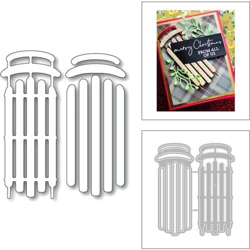 2020 New Christmas Metal Cutting Dies For Cut Paper Craft Making Railing and Fence Decoration Card Album Scrapbooking No Stamps