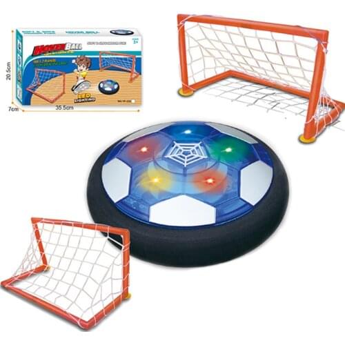 Novelty Air Suspended Football Floating Children Flashing Sport Toy Ball Toys Hovering Multi-surface Indoor Gliding Football