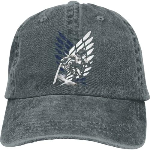 Adjustable Solid Color Baseball Cap Shingeki No Kyojin Sasha Blouse Washed Cotton Attack on Titan Japanese Aniime Woman Hat