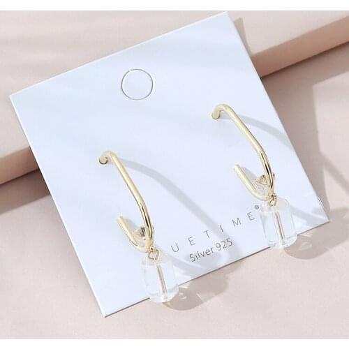 TONGKWOK Bohemia Exaggeration Dangle Earrings For Women Silk Thread Tassel Metal Long Chandelier Earrings #144558