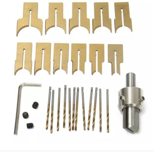 24pcs Alloy Ball Knife Woodworking Tools Wooden Beads Drill Rotary Bead Molding 6-25mm