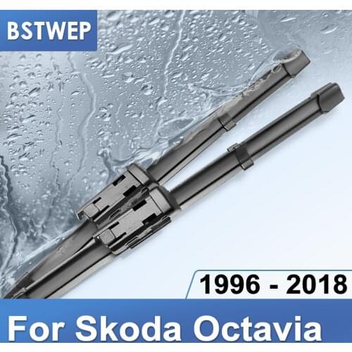 BSTWEP Windscreen Wiper Blades for Skoda Octavia Combi Hatchback Mk1 Mk2 Mk3 Fit Hook / Side Pin / Push Button Arms