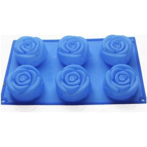 Rose Soap Chocolate Muffin Cupcake Bareware Mold Silicone Mould Tray