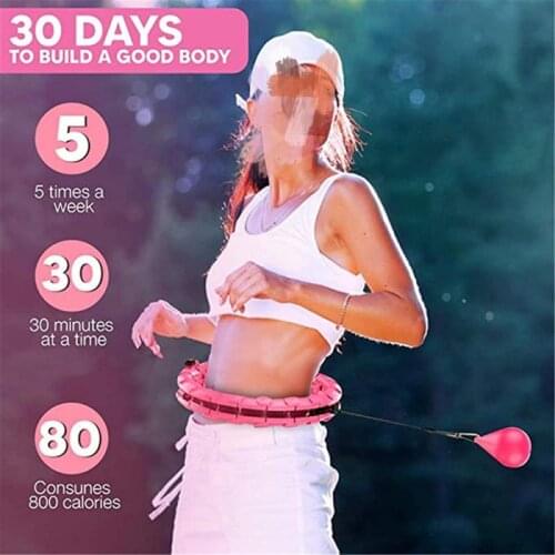Sport Hoop Yoga Home Fitness Smart Sport Hoops Circle Not Drop Adjustable Waist Training Ring Belly Trainer Abdominal Weight